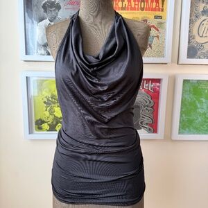 🖤 Y2K Black Sequin Racer Back Long Tank